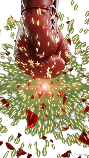Boxing Glove Slamming Down — TikTok LIVE PK battle overlay effect